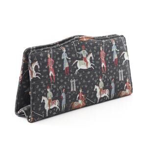 Gucci Canvas Clutch Black Bag Multicolor